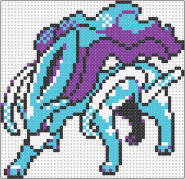 Suicune - PKMN Crystal - suicune,pokemon,character,gaming,light blue,purple