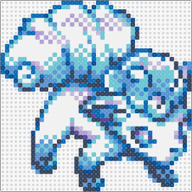 Alolan Vulpix (Sprite Edit) - vulpix,pokemon,character,gaming,8 bit,sprite,blue,teal