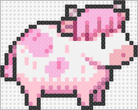 Pink Cow - Fields of Mistria - cow,fields of mistria,animal,video game,cute,pink,white