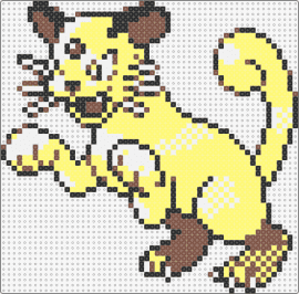 Persian - PKMN Gold - persian,pokemon,character,gaming,cat,evolution,meowth,yellow,brown