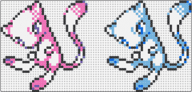 Mew - PKMN Crystal - mew,pokemon,character,gaming,pink,light blue,white