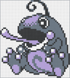 Shiny Politoed - PKMN Crystal - politoed,pokemon,character,gaming,tongue,frog,gray,purple