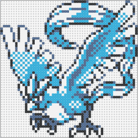 Articuno - PKMN Silver - articuno,pokemon,character,gaming,bird,icy,light blue,white