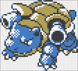 Blastoise - PKMN Silver - blastoise,pokemon,character,gaming,cannons,evolution,wartortle,squirtle,blue,green