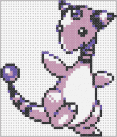 Shiny Ampharos - PKMN Crystal - ampharos,pokemon,character,gaming,purple,white