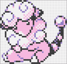 Shiny Flaaffy - PKMN Crystal - flaaffy,pokemon,character,gaming,sheep,pink,white