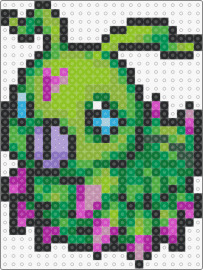 Wormmon - Digimon D-Project - wormmon,digimon,character,cute,gaming,green,pink