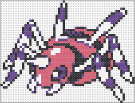 Ariados - PKMN Crystal - ariados,pokemon,character,gaming,pink,purple,white