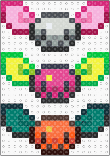 Skullbowz - OC - pink,green,brown,teal,skulls,cute,spooky,neon,halloween