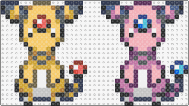 Ampharos (Overworld Sprite - Edit) - Pokemon HGSS - ampharos,pokemon,character,gaming,yellow,pink