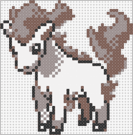 Shiny Ponyta - PKMN Crystal - ponyta,pokemon,character,gaming,horse,white,beige