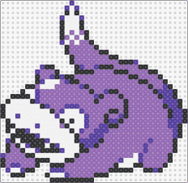 Shiny Slowpoke - PKMN Crystal - slowpoke,pokemon,character,gaming,purple,white