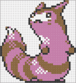 Shiny Furret - PKMN Crystal - furret,pokemon,character,gaming,brown,pink