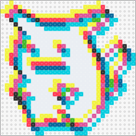 Pika-Ditto - Pokedex 1999 Sprite (Chroma) - pikachu,ditto,trippy,pokemon,colorful,gaming,white,light blue