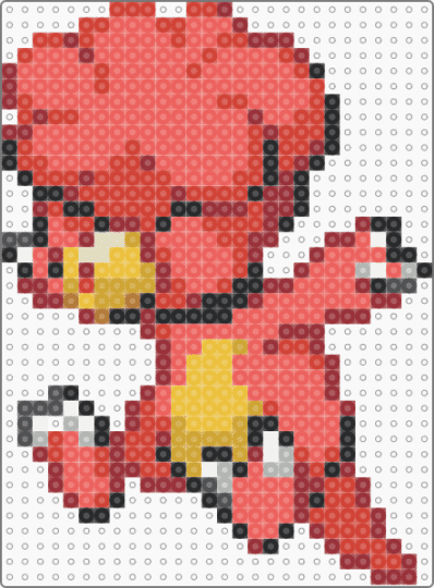 Magby - PKMN HGSS Sprite - babymon,game,gaming,video game,pokemon,red,magby,fire,cute