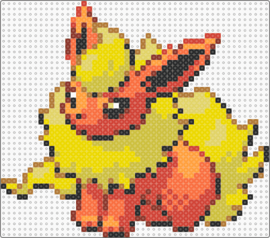 Flareon - PKMN FRLG - red,yellow,flareon,eeveelution,pokemon,orange