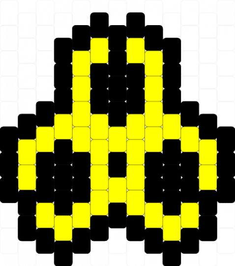 (6.3.4) Biohazard Symbol (Variant 1) - black,yellow