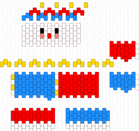 3D Primary Party Clown - clown, light blue, red