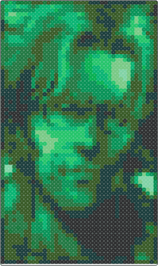 Otacon MGS1 codec portrait - green,gold,metal gear solid,portrait