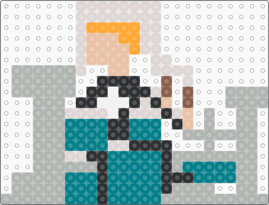 Sam Love Actually - beige,teal,cotdrhythm