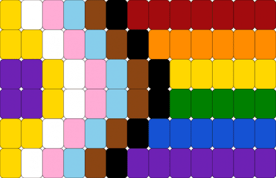 Pride flag 🏳️‍🌈 - yellow,purple,red