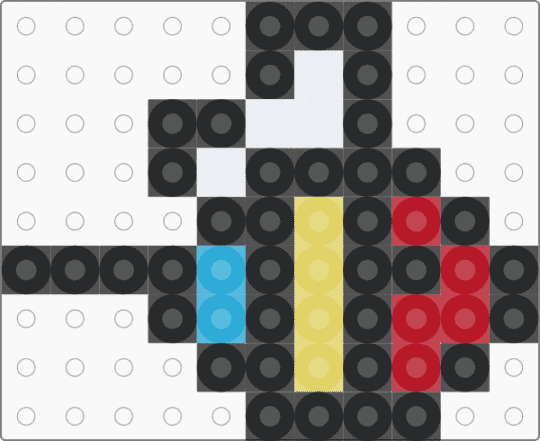 Primary color bee - bee, black, blue, colors, primary, red, yellow