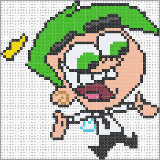 Cosmo || Fairly Odd Parents - beige, cartoon, cosmo, fairly odd parents, fairy, green, tv