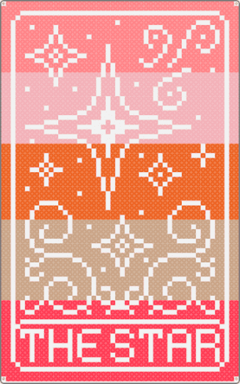 tarot remix - red,beige