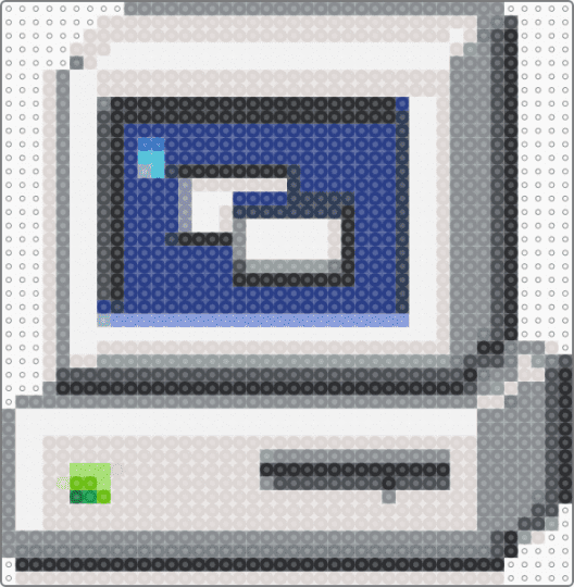 windows icon - beige, blue, gray