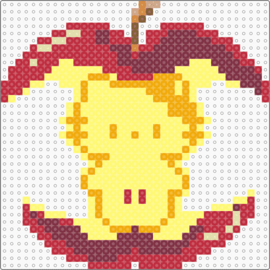 hk apple core - red,brown,yellow