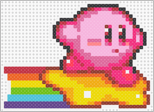 kirby remix - red,orange,pink,yellow