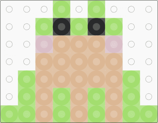 frog - beige,green