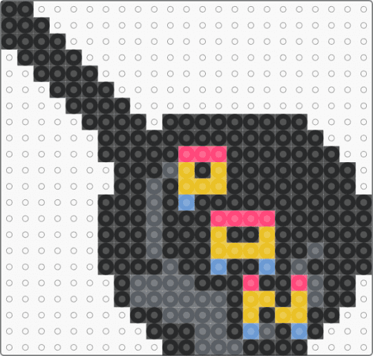 Pansexual pan - black, gray, pan, pansexual, pride, pride flag, yellow