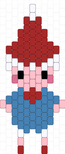 lil elf/nome thing lol - red,blue,elf,nome,white,cute,thing,lol