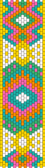 Aztec 1 - yellow,teal,pink,aztec,pattern