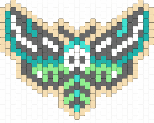 Death moth - beige, death, death moth, gray, moth, pretty, teal
