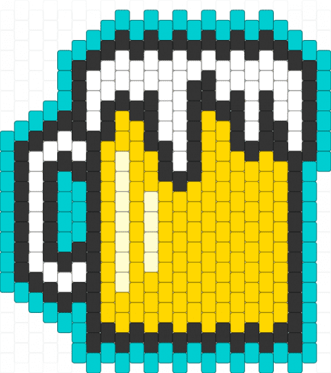 Beer - light blue, yellow