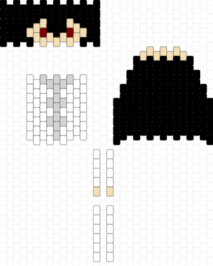 fyodor dostoyevsky Doll - beige, black, bsd, doll, fyodor, white