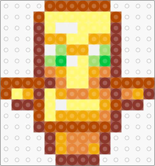 minecraft totem - red,orange