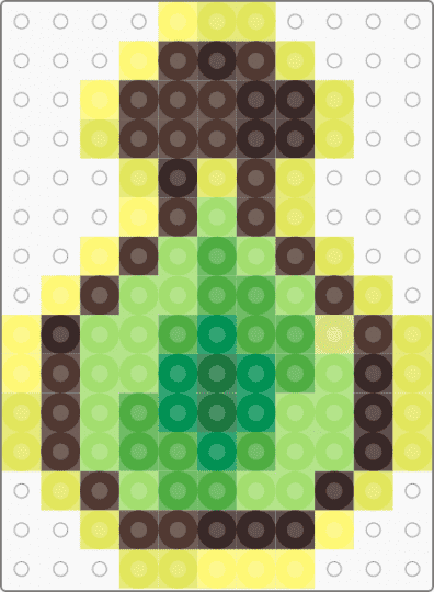 minecraft xp potion - yellow,brown,green