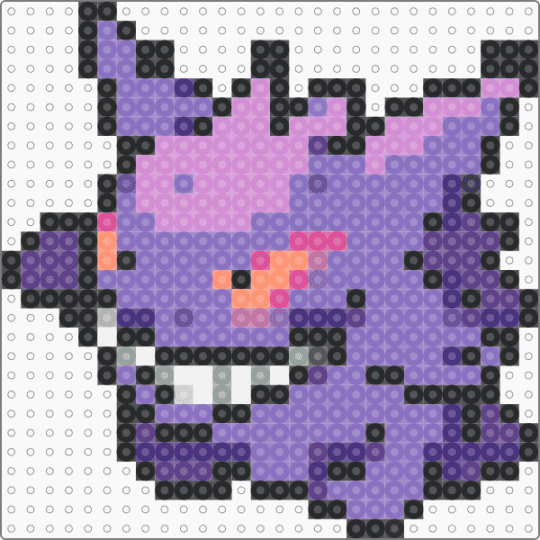 pokemon gengar - blue,purple,pink