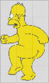 123 - homer simpson,naked,nude,tv show,character,cartoon,funny,butt,booty,nsfw,yellow