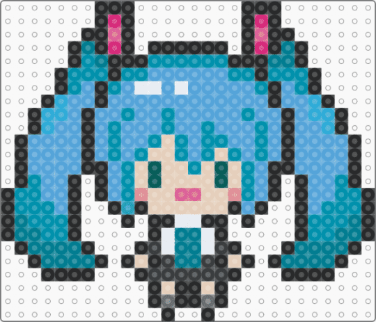 Miku - teal,light blue,hatsune miku,miku,39,charm
