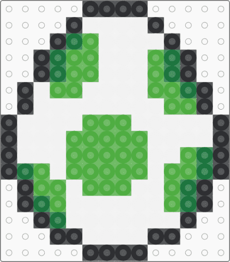 yoshi egg - green, white