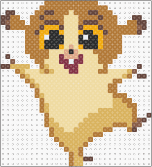 Mort - beige, character, orange, tan