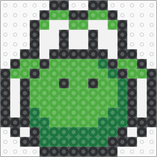 yoshi head - green