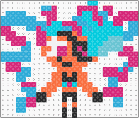 Twizzly Gummy Cookie - light blue, pink
