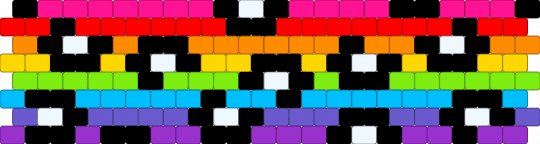 Adapted rainbow leopard - red,green,colorful