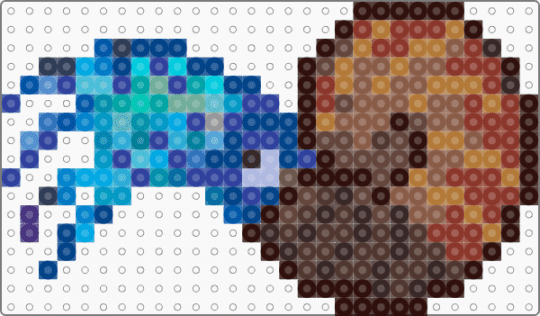 Prehistoric Planet Ammonite - brown,red,tan,blue,cotdseapunk