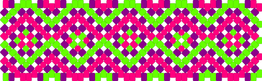 Purple/Pink/Green Electric Cuff - green, pink
